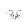 Silver wings earings